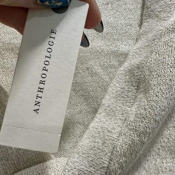 Anthropology Cropped Twist Cream Women's Tank - Size Medium - Picture 4 of 6